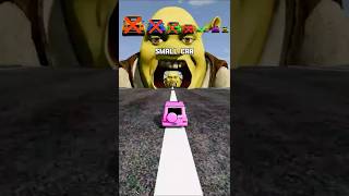 Big & Small Cars Vs Shrek