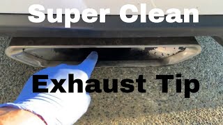 Super Clean Your Exhaust Tip - how to remove a thick layer of carbon buildup