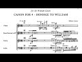 Elliott carter canon for 4  homage to william 1984 with score