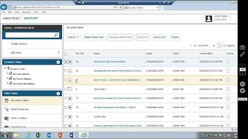 eDOCS DM Training - eDOCS DM Consumer Webtop (CWT)
