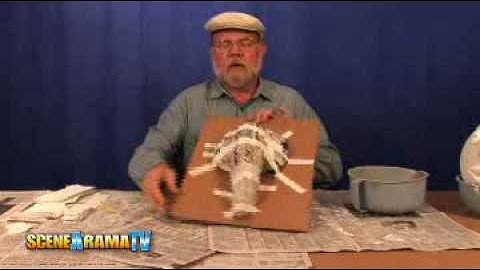 How To Use Plaster Cloth To Build A Diorama - School Project | Scene-A-Rama