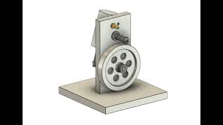 Oscillating Steam Engine Animation