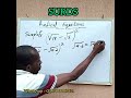 Simplifying SURDS #maths #basicproblems #mathstricks