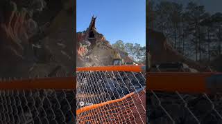 Splash Mountain being torn down