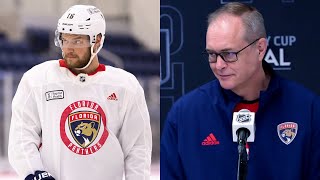 "He felt better today" | Paul Maurice | Stanley Cup Final Practice Interview | 6.12.24