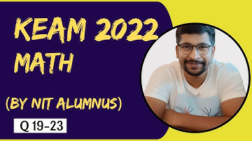 Q 19-23| KEAM 2022 | Differentiation| Maths Solution |