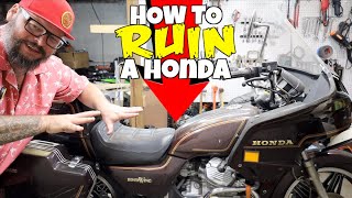 How to RUIN a Honda Motorcycle featuring Shadetree Surgeon