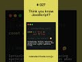 Calendar of Code | JavaScript 027