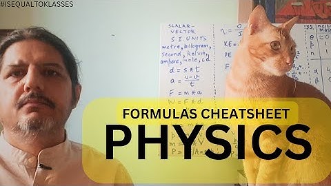 List of all Basic Physics Formulas | Class 9 Class 10 | Formula Sheet Important Revision pdf notes