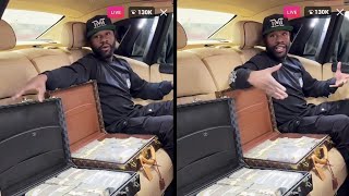Floyd Mayweather Flexes $10M In Cash On IG Live Amid Bankruptcy Rumors!