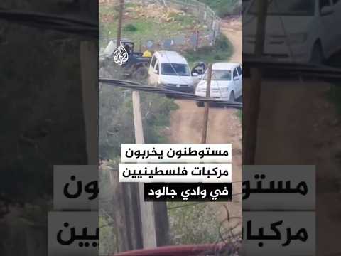 مراسل الجزيرة: مستوطنون يقتحمون واد جالود جنوب شرقي نابلس