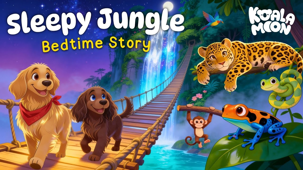 Sleepy Jungle Bedtime Story 🐆 Gentle, Cozy & Safe for Kids 😴 Hector ...
