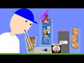 【Algodoo】Trying Chips Ahoy! , Mixed Berry, and Chocolate Ice Cream Shake!　チップスアホイとベリーのシェイクを作って飲んでみた