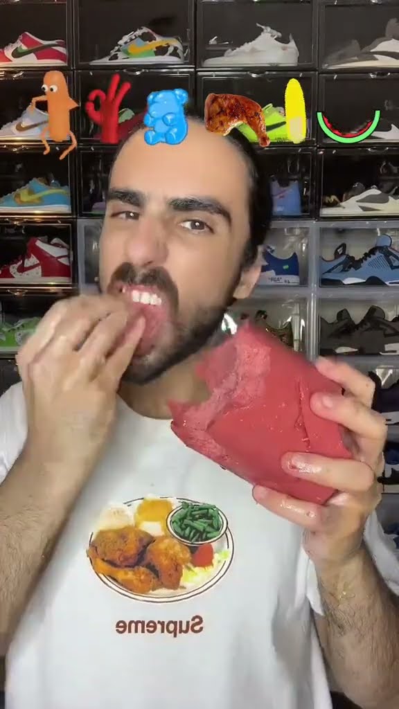 Food ASMR Eating World’s Biggest Sausage! #food #mukbang #asmreating #eatingsounds #eating