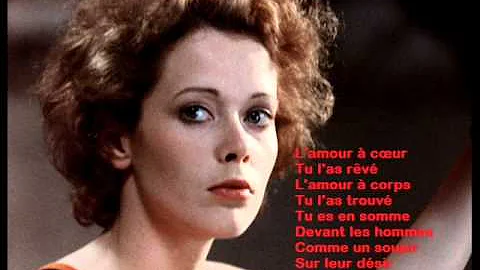 Pierre Bachelet -- Emmanuelle 1974  avec lyrics, Paroles