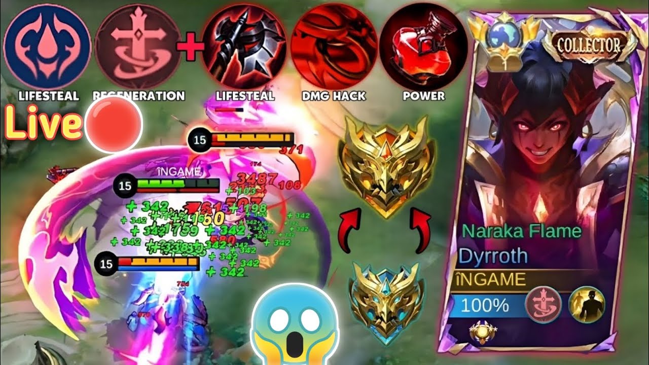 DYRROTH HACK DAMAGE + LIFESTEAL BUILD 2026!BEST DYRROTH BUILD FOR EASY RANK PUSH | 