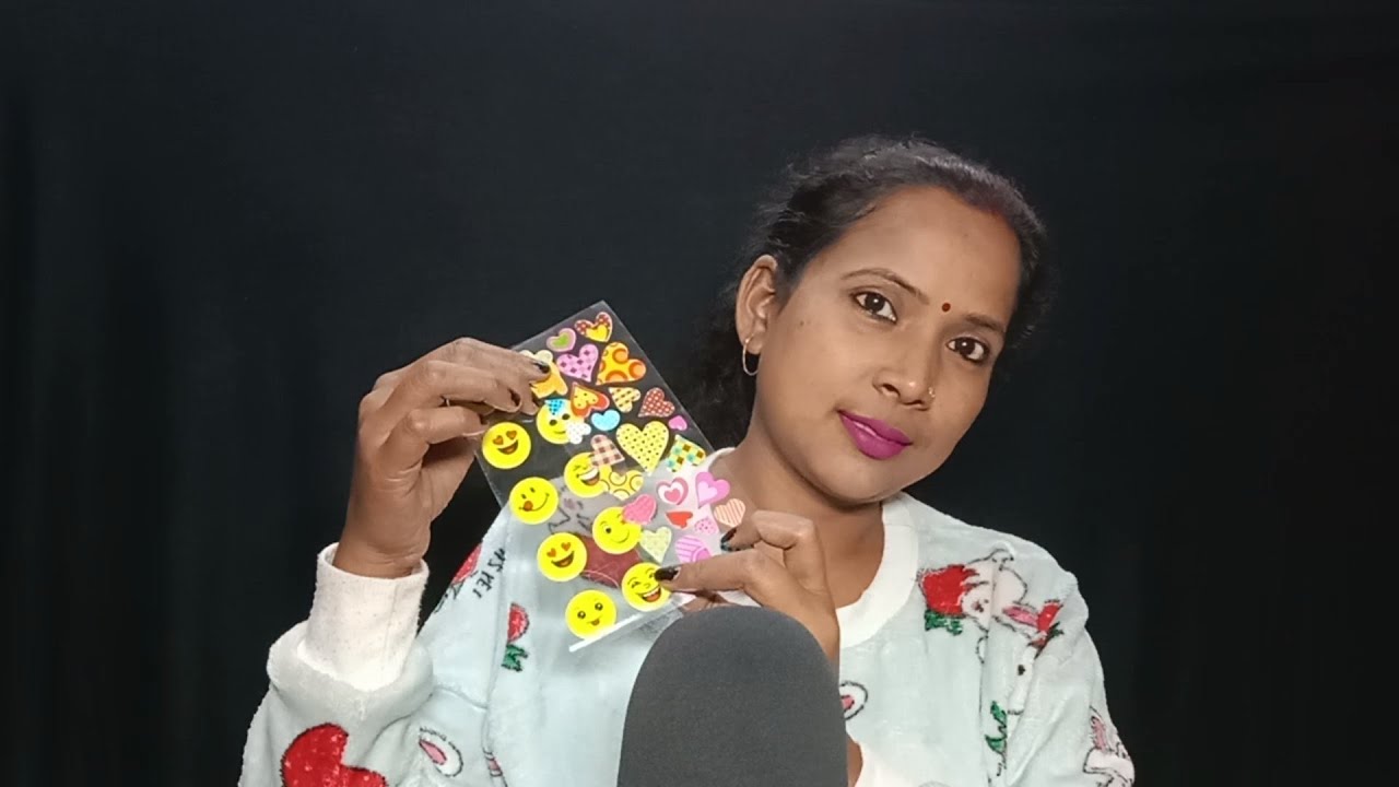 ASMR Putting Stickers On Your Face