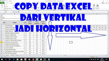 Cara Copy Data Excel dari Vertikal ke Horizontal atau Sebaliknya