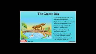 Grade 7 English poem The Greedy Dog
