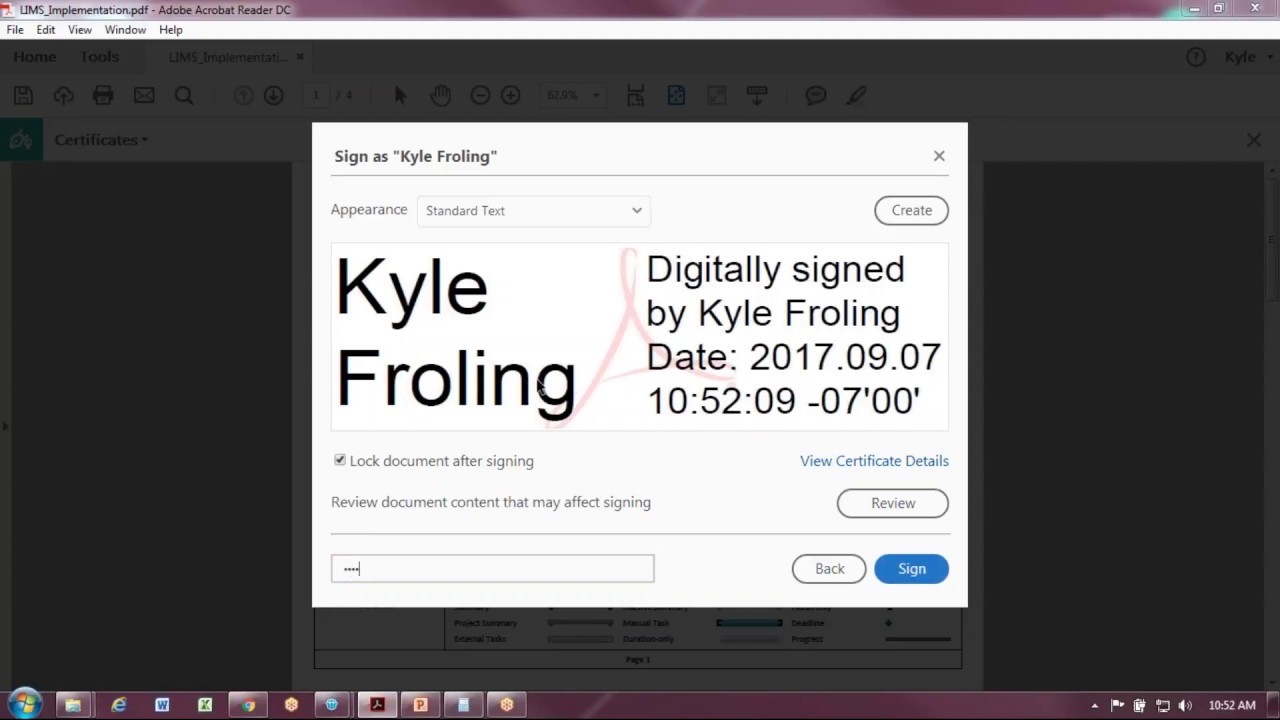 how do i create a digital signature for pdf