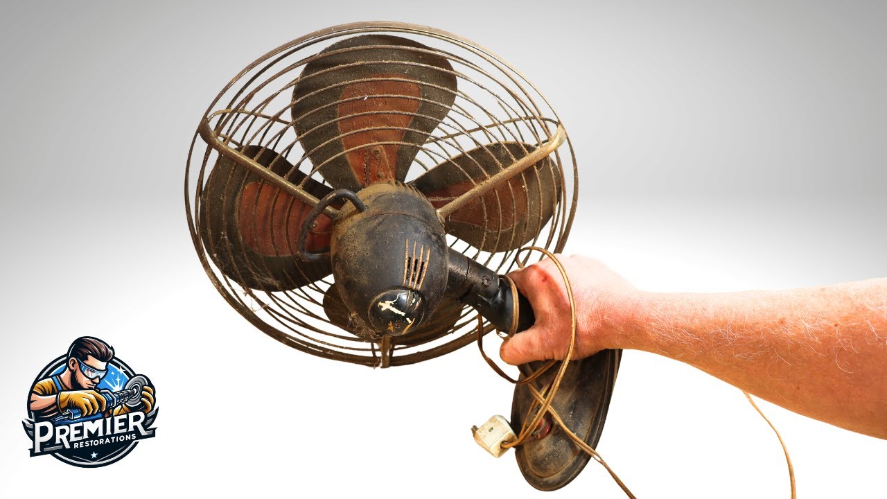 Я починил 70-летний вентилятор, и он работает!