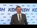 TK podpredsedu KDH Téma: Vyjadrenie KDH ku kauze Očistec