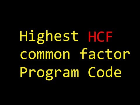 HCF program code highest common factor Amcat JAVA CLASSMATE