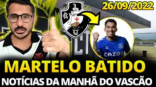 MARTELO BATIDO! MARIO COELHO CONFIRMOU! Notícias Do Vasco Hoje: (26/09/2022) | Edição 1 (Manhã)
