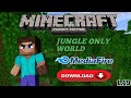 How to download jungle only world in Minecraft pe mod||how to download jungle only world 1.19