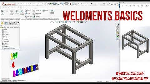 SOLIDWORKS Weldments for Beginners - Steel Table