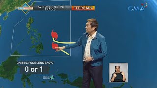 Pagasa Hanggang Isang Bagyo Ang Posibleng Pumasok O Mabuo Sa Loob Ng Par Ngayong Pebrero  24 Oras