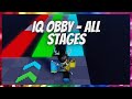 Roblox IQ Obby - All Stages [Updated]