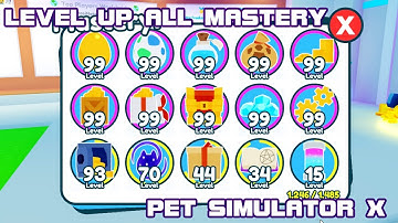 WarfreakzPlays - Level up almost all Mastery - Pet simulator x