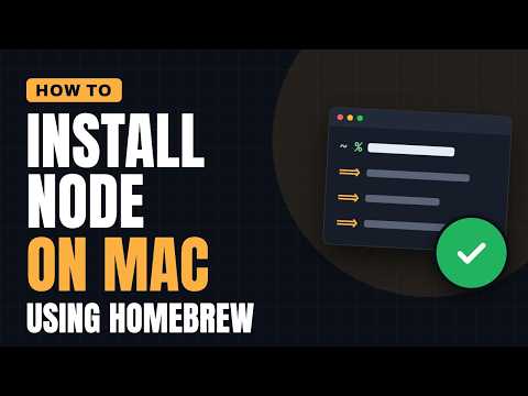 How to Install Node.js on Mac Using Homebrew
