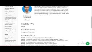 💥WEEK 7💥🔥🔥PROBABILITY FOUNDATIONS FOR ELECTRICAL ENGINEERS ASSIGNMENT SOLUTION💥💥 🔥100%🔥