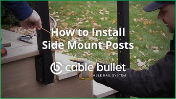 How to Install Signature Classic Collection Side Mount Cable Railing | Cable Bullet System
