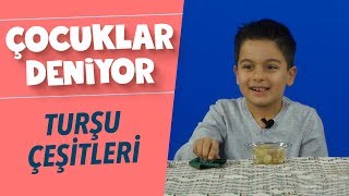Çocuklar Pancar Turşusu, Lahana Turşusu gibi Turşu Çeşitlerini Deniyor