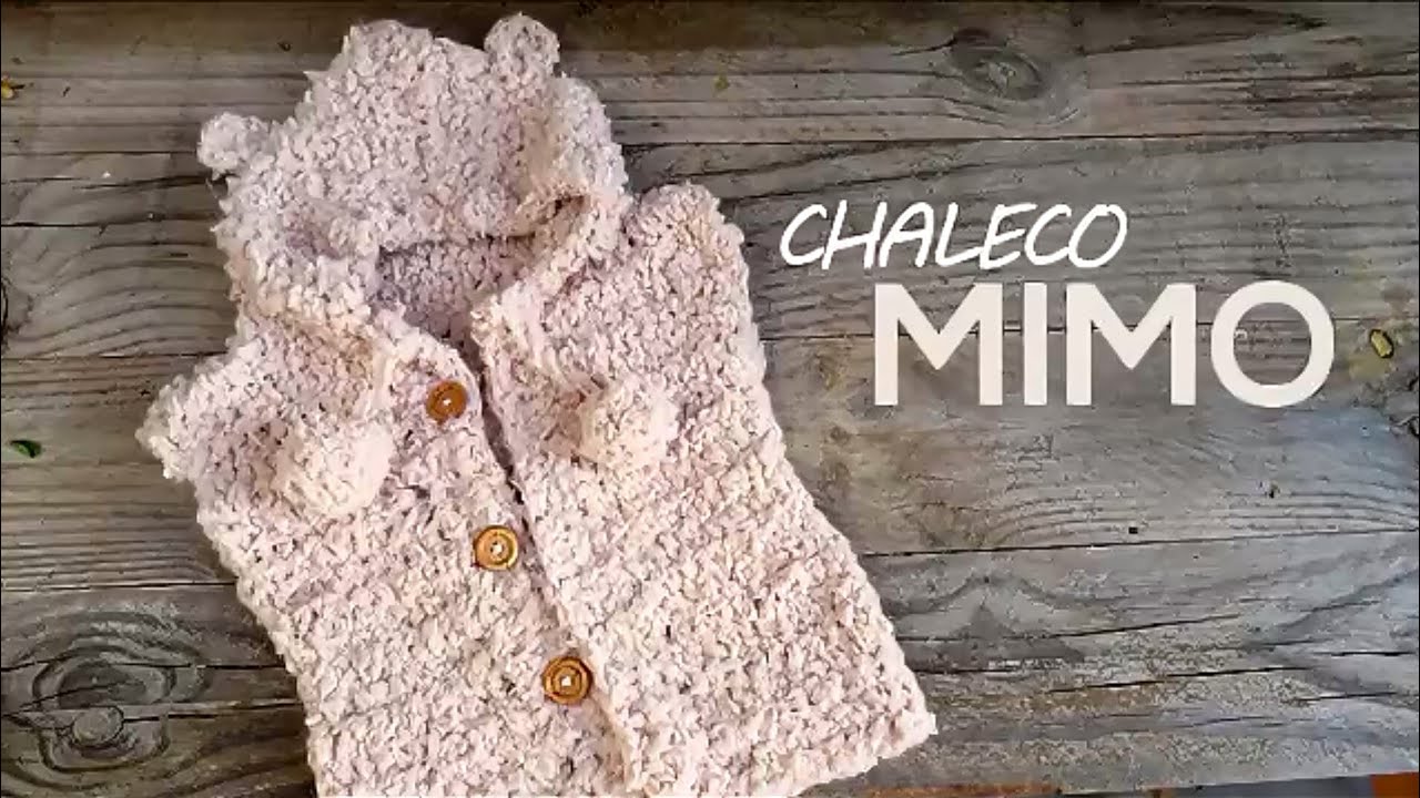 Chaleco a crochet - YouTube