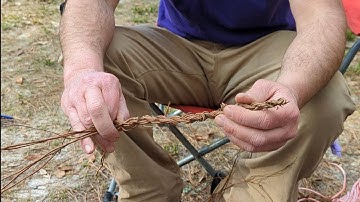 Natural Fiber Reverse Wrap Cordage, Wild Grape Aerial Root, Bushcraft, Survival, PrimitiveTechnology