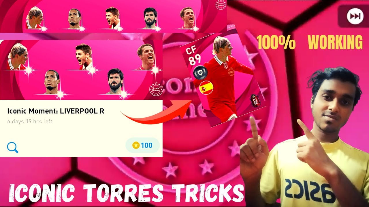 100% working trick to get F. Torres from Liverpool iconic moment II iconic  Torres tricks pes 2021