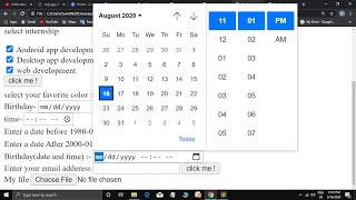How to Add and Show Date and time input field in Form | HTML5 datetime local |form date schedule.