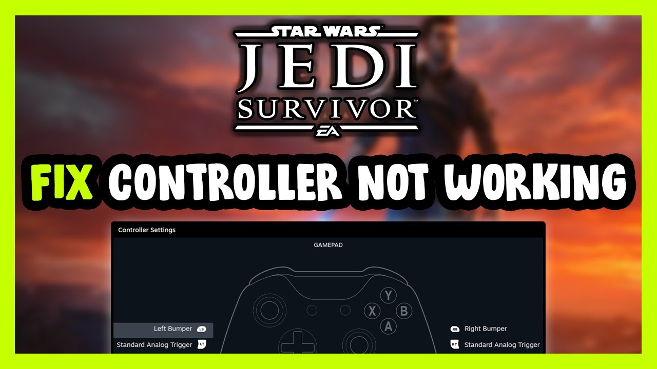 FIX STAR WARS Jedi: Survivor Controller/Gamepad Not Working on PC - YouTube