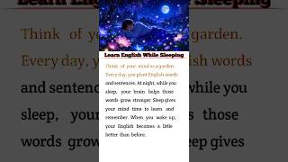 Learn English While Sleeping 😴🌙 | Easy English Story#learnenglish #englishpract