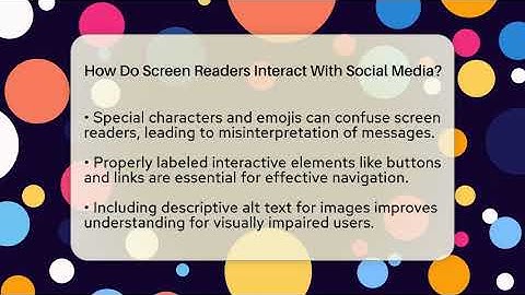 How Do Screen Readers Interact With Social Media? - Everyday-Networking