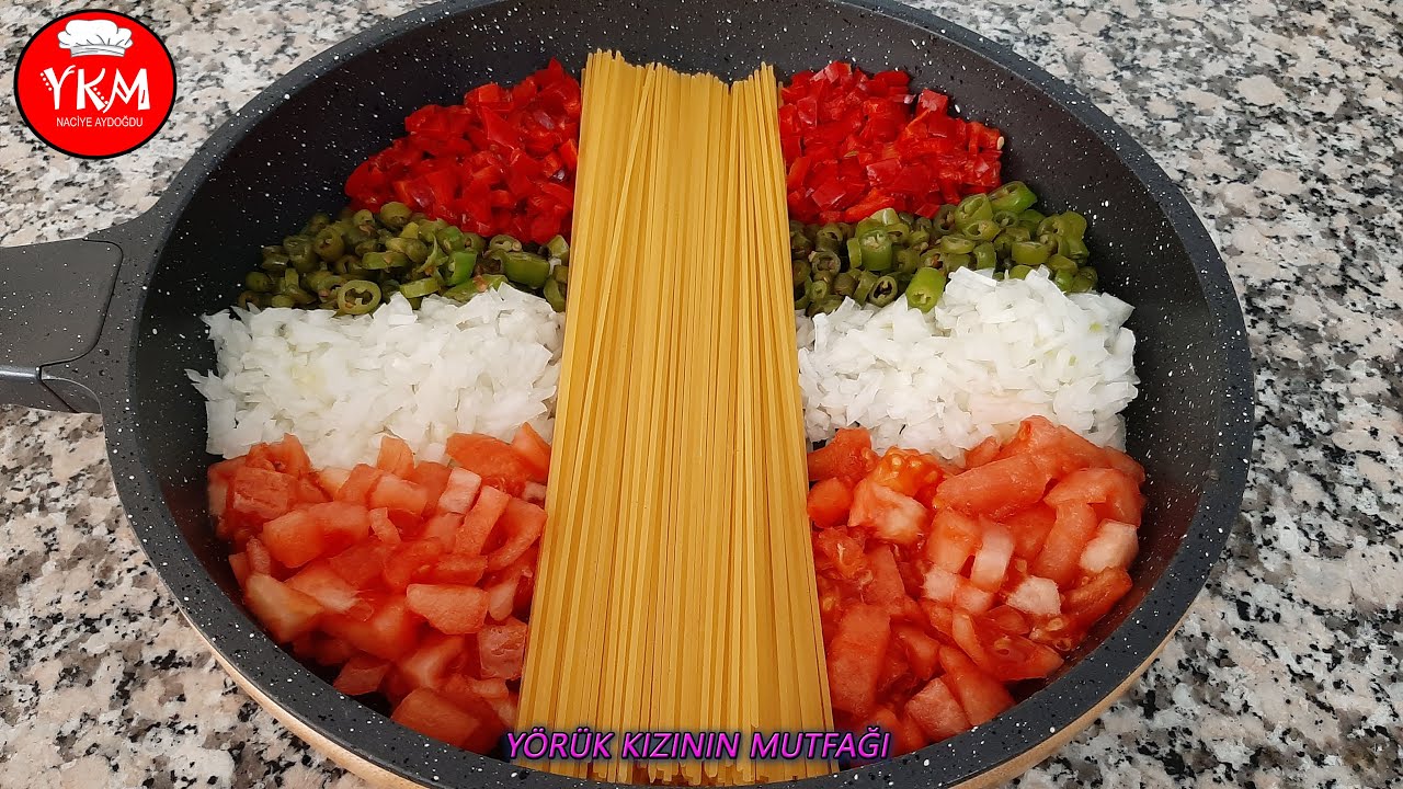 DAHA KOLAYI YOK ❗ HAŞLAMAK YOK ❌ SÜZMEK YOK ❌ ENFES SOSUYLA PİŞEN SPAGETTİ ???? MAKARNA TARİFİ