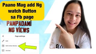 How to add watch video button on facebook |paano maglagay ng watch sa Facebook | Video | Tip Rona