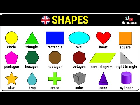 Shapes in English  Names of geometric shapes 