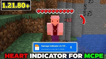 Health Indicator For Minecraft Pe 1.21/1.21.80| Heart Indicator MCPE 1.21.80/1.21.80+