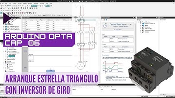 ⚡ Curso de OPTA Cap_06 Arduino PLC IDE - Arranque Estrella Triangulo con Inversor de Giro