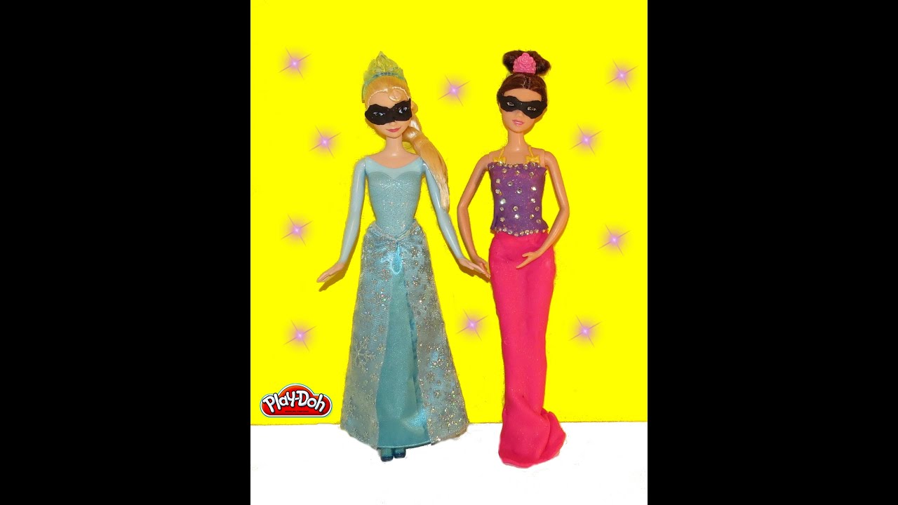 PLAY DOH Dress Barbie DIY Dress Up Dresses for Dolls Princesses